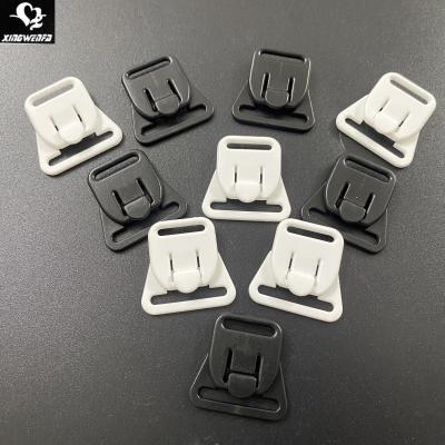 China White Black Nylon Buckle Mommy Underwear 20mm Matte Good Quality Nylon Plastic Nursing Bra Clips for sale