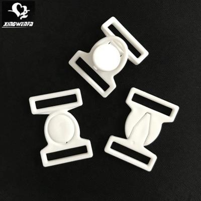 China Good Quality Underwear 16mm Bra Nylon Plastic Front Closure Clasp for sale