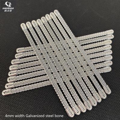 China Underwear 4mm Underwear Accessories Corset Metal Bone Galvanized Spiral Steel Bone for sale