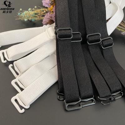 China High Quality Black And White Nylon Elastic Underwear 12mm Bra Strap for sale