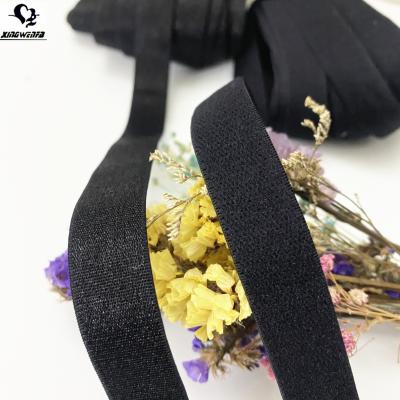 China Good Quality 15mm Nylon Flat Bra Strap Black High Quality Bra Elastic Bra Strap for sale