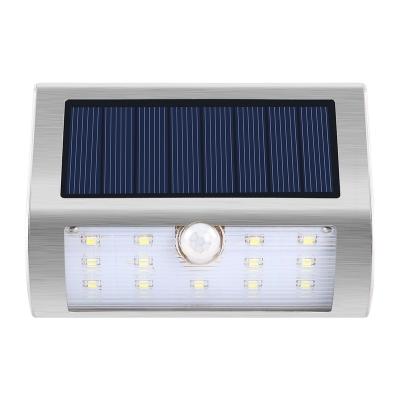 China Modern Outdoor Luminaires Powered Motion Security Led Work Park Rechargeable Road Yard Sensor Small Aluminum Mounted Solar Wall Light for sale