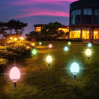 China Garden Hot Sale Products Solar Ball Lights Outdoor Landscaping Garden Christmas Party Decoration Solar Led Ball Egg Sphere Light for sale