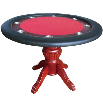 China Cheap Casino Club Poker Game Table Round Wooden Leg Oval Table Casino Poker Table For Sale 8 Players for sale