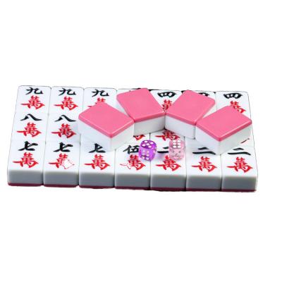 China High quality 144 melamine mahjong tiles, family chess and entertainment custom mahjong tiles for sale