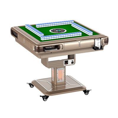 China New Fashionable Modern Simple Luxury Metal Mahjong Home Automatic Folding Table for sale