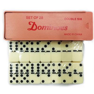 China High Quality Indoor Square PU Square Dominoes Games PU Entertainment Custom Dominoes for sale