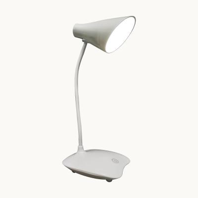 China Modern Wholesale Touch Dimmable Switch Small Desk Lamp Brightness 3-Level Folding Eye Protection Reading White Table Lamp for sale