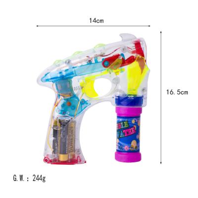 China Wholesale Kids Toys Bubble Gun With Lights Outdoor Cartoon Bubble Gun LED Bubble Blaster Automatic Shooting Transparent Shooter for sale