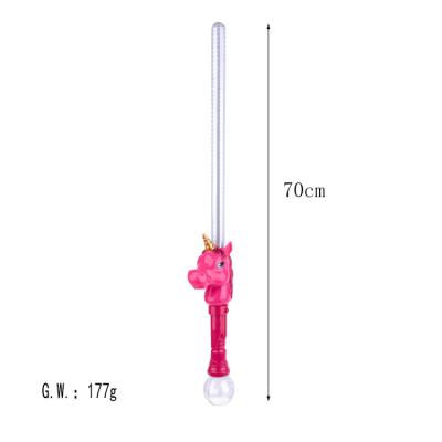 China Wholesale OEM Unicorn Shape Waist Long Sword LED Magic Wand LED Lightsaber Glow Flashing Stick/Light Saber with Sound/Flashing Led Sword for sale