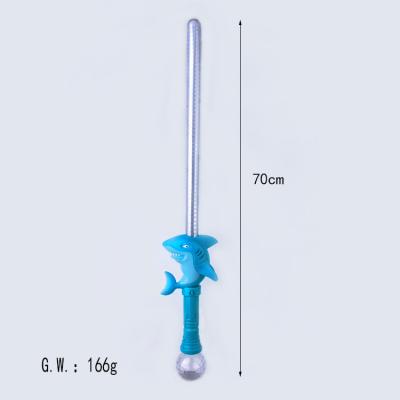 China LED Shark Ball Bubble Sword Flashing Light Saber Plastic LED Lightsaber Magic Sword--Glow Light Saber Magic Sword for sale