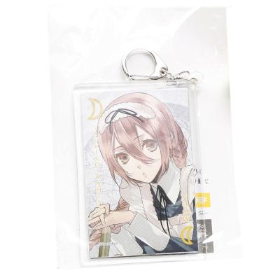 China Anime Eco-friendly Acrylic Glitter Key Chain Custom Acrylic Key Chain Charms for sale