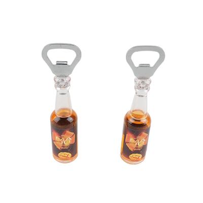 China Beer Bottle Opener Customized Sublimation Magnetic Bottle Opener Custom With Liquid Inside for sale