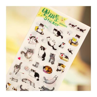 China Custom Waterproof Decorative Sticker Vinyl Cute Decorative Stickers Pack With Header Card for sale