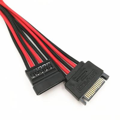 China Computer hard disk pc computer hard disk 15Pin sata cable power extension male to female core for sale