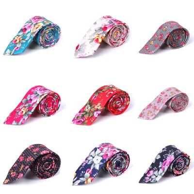 China For Men Wholesale Popular Shirts or Promotions Gifts China Manufacturer Business Men's Fashion Cotton Printed Custom Floral Necktie for sale