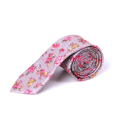 China Wholesale Mens Floral 100% Cotton Tie Tie Necktie for sale