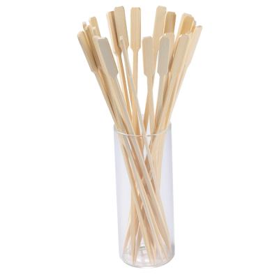 China Easily Cleaned 25Cm Spire Biodegradable BBQ Grill Food Service Bamboo Skewer for sale