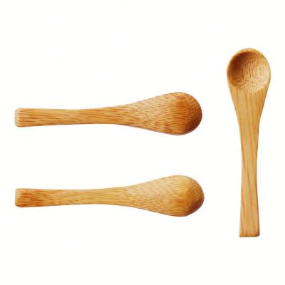 China Small Wide Mini Bamboo Spoon With Viable Tiny Table Mouth Body Care Logo for sale