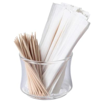 China 65Mm Disposable Natural Wooden Toothpicks Wrapped in Double Point Disposable Paper for sale