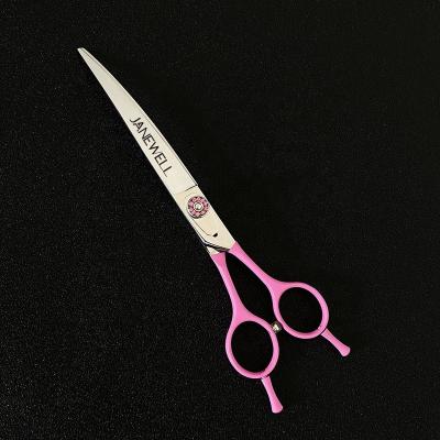 China Cute Hair Scissors Dog Grooming Shears Pet Groomer Grooming Scissors Curved Scissors for sale