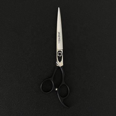 China Viable Black Coated Pet Grooming Scissors Straight Blade Dog Scissors For Pet Grooming for sale