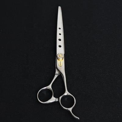 China Dog Scissors Viable Special Design Blade Lightweight Pet Scissors Grooming 7 Inch Dog Scissors for sale