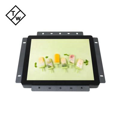 China Metal Case Projected Capacitive Touch Screen Open Frame Industrial LCD Monitor 8 Inch for sale