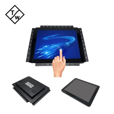 China 12 Inch Touch Screen Open Frame Capacitive LCD Monitor 4:3 Metal View Enclosing Ratio for sale