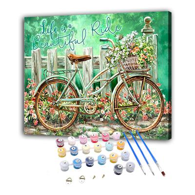 China Personalized Custom Customization Painting By Numbers Gift Custom Acrylic Oil Paint Drop Canvas Personalized DIY for sale