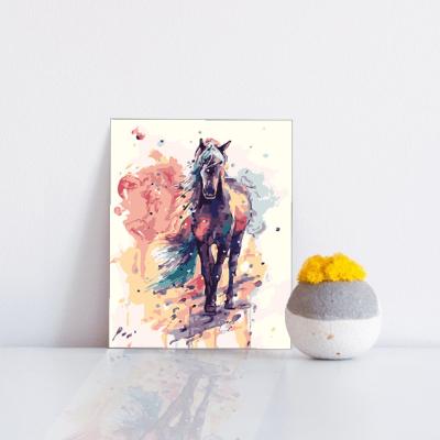 China CLASSIC Custom Paint By Numbers Customized Animal Oil Painting Acrylic Paint Drop Canvas Personality DIY for sale