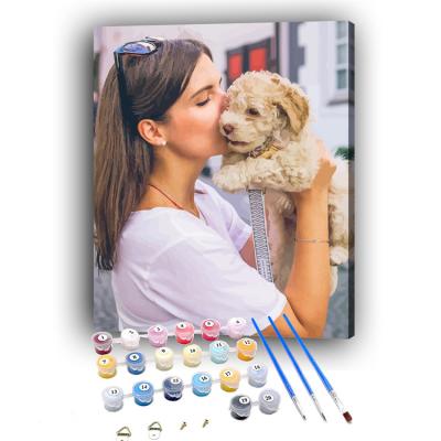 China Personalized Custom Dropshipping DIY Oil Painting Acrylic Paint By Numbers For Gifts And Home Decorations for sale