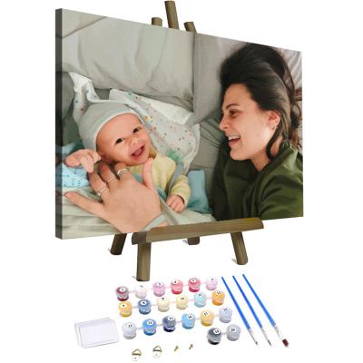 China Personalized Custom Best Price Canvas Colorful Oil Painting Customization By Numbers Kits for sale