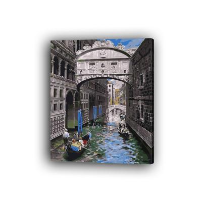 China Customized Customization Diy Direct Selling Oil Painting Travel City Landscape Acrylic Painting By Numbers for sale