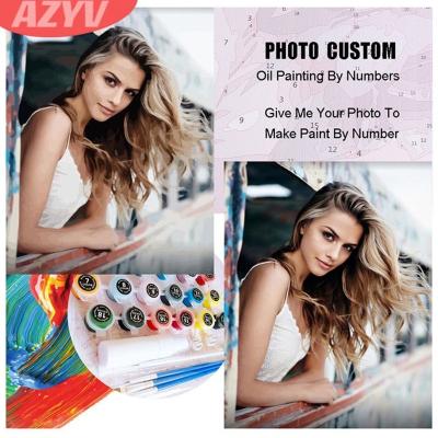 China Personalized Customization Dropshipping Craft Arts Canvas DIY Oil Painting Kit Home DIY Painting By Numbers For Adults for sale