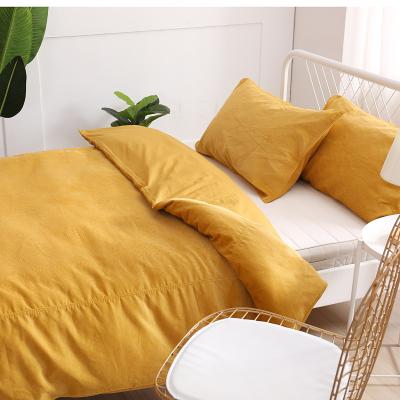 China Promotion Price Corduroy Duvet Cover Set 280gsm Disposable 100% Cotton Corduroy Duvet Cover Set for sale