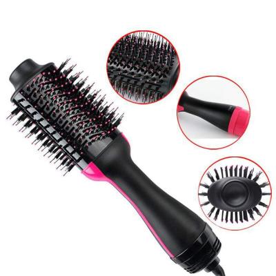 China Hair Dryer and Nylon Brush 2 in 1 Ceramic Corn Roller Pro Hot Air Hair Curler Brush Magic Wand Straightener Style Straighten Flat Iron Hair Styling Tool for sale