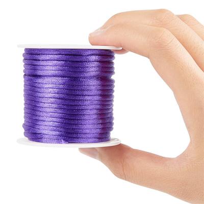 China No.6 Waterproof Korean Silk Nylon Thread 2.0mm Thread For Woven Chinese Knot Bracelet Making 50g/roll for sale