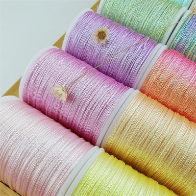 China Waterproof DIY Threads Magic Sparkle 6ply Color Braided Bracelet Jewelry Yarn Hand Craft Accessories Metallic Threads for sale