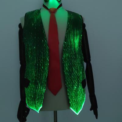 China New-Strange Essential Luminous Jacket Men's Luminous Jacket Men's Style Fiber Optic Suit 2 for sale