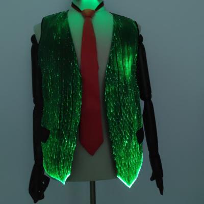 China New-Strange luminescence party New-Strange luminous jacket RAYERA essential luminous jacket men's style fiber optic suit for sale