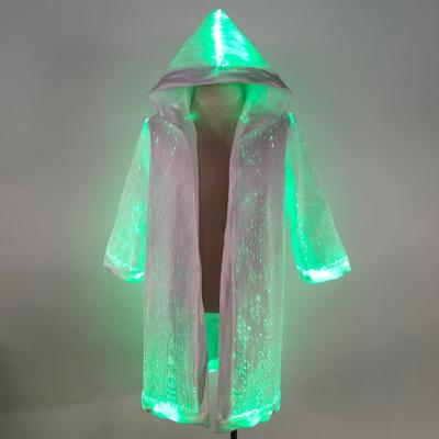 China New-Strange personality colorful luminous clothing trend smart luminous fiber optic clothing for sale