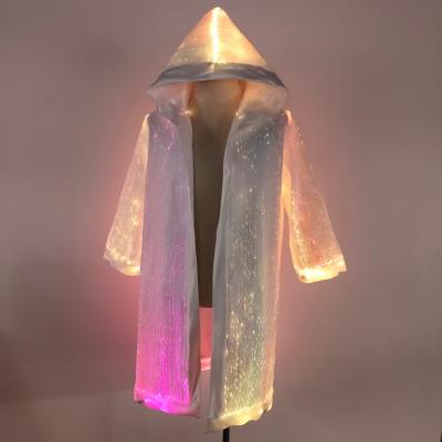 China New-Strange personality colorful luminous clothing trend smart luminous fiber optic clothing for sale