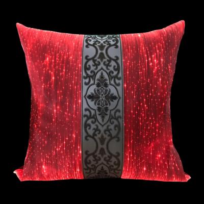 China Half Rayera LED Light Luminescent Luminescent Wine Red Wine Red Unisex Glowing Cushion HID Light Source 30*30 cm for sale