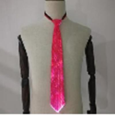 China Man tie-optic-fiber-knitting-luminous-0.75mm diameter-PMMA-5W-festival-decoration-Accessories-Holiday Rayera luminescence tie for sale