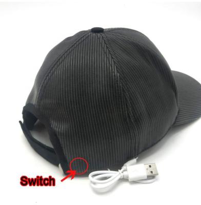 China Wholesale Fiber Optic Hotsale Rayera Luminescence Optic Fiber Lights Baseball Cap Leisure Hat for sale