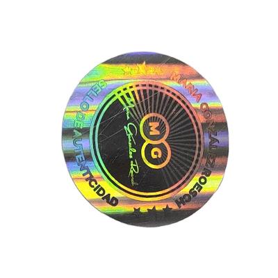 China Anti-Counterfeit High Quality Permanent Vinyl Holographic Stickers Custom Printed Laser Die Cut Hologram Sticker for sale