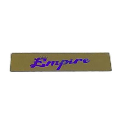 China Private Gold Color Hologram Anti-Counterfeit Personal Sticker Label Adhesive Holographic Sticker With EMPIRE Logo for sale