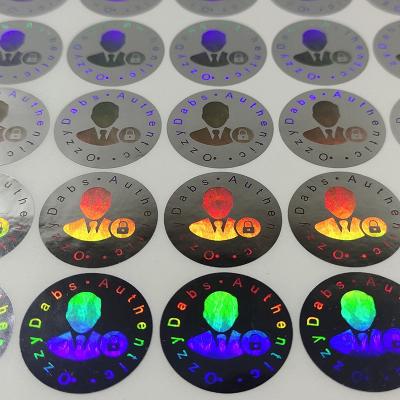 China Custom Laser Anti-counterfeit Void Label 3d Hologram Packaging Sealing Sticker Security Hologram Sticker for sale