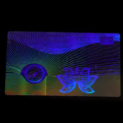 China Design Anti-Counterfeit Free Custom Transparent ID Covered Hologram Laser Sticker Holographic Overlay For ID Cards for sale